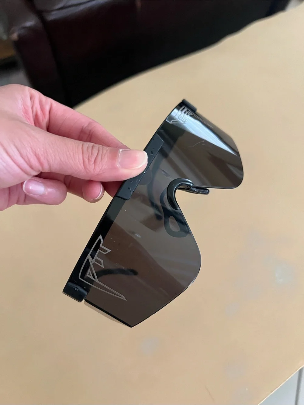 Pit Viper Black Shield-Style Tinted VR/AR Lens Cover